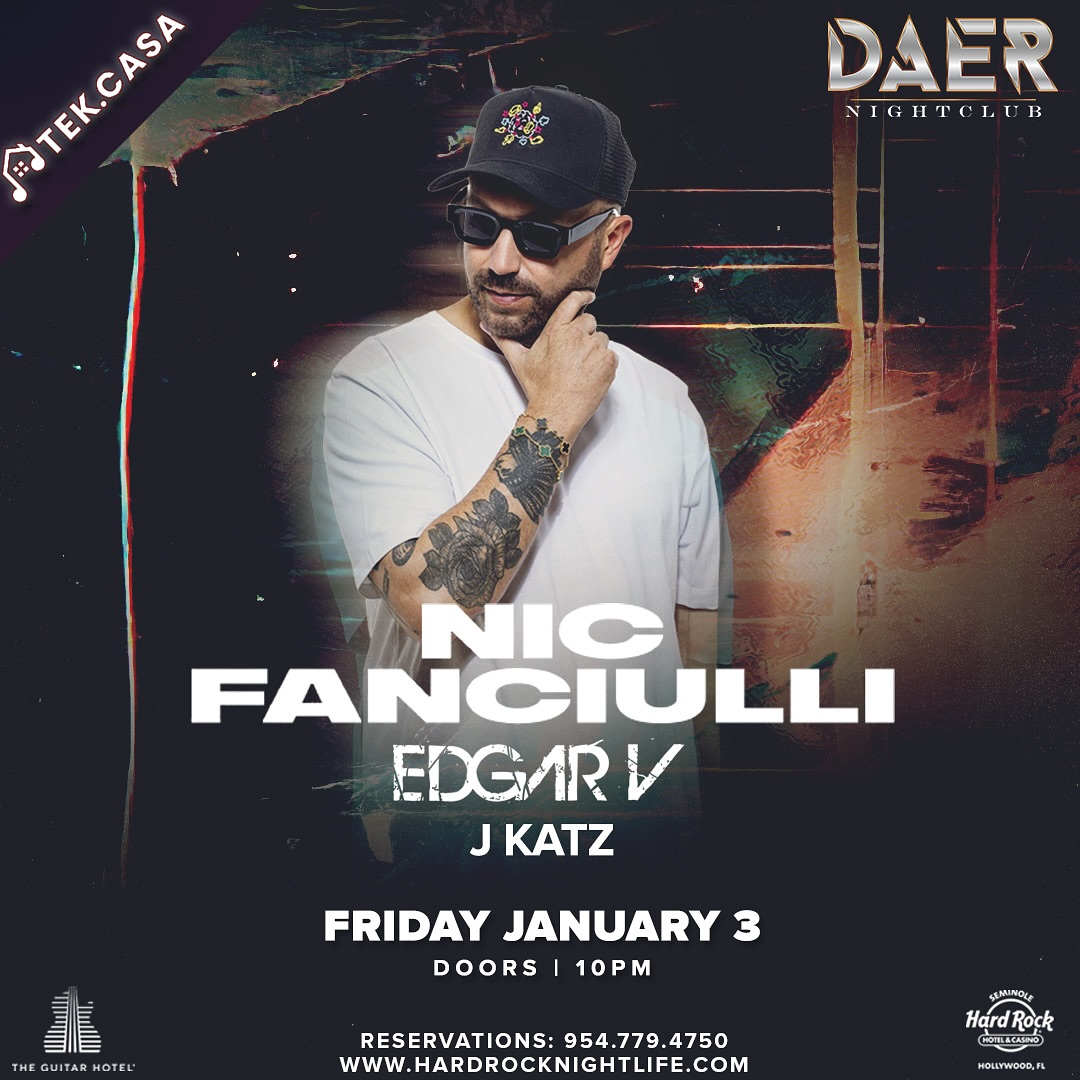 Nic Fanciulli – Fri Jan 3 | DAER Nightclub