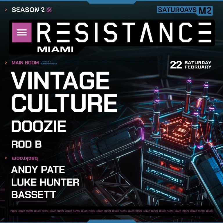 Vintage Culture – Sat Feb 22 | M2 Miami